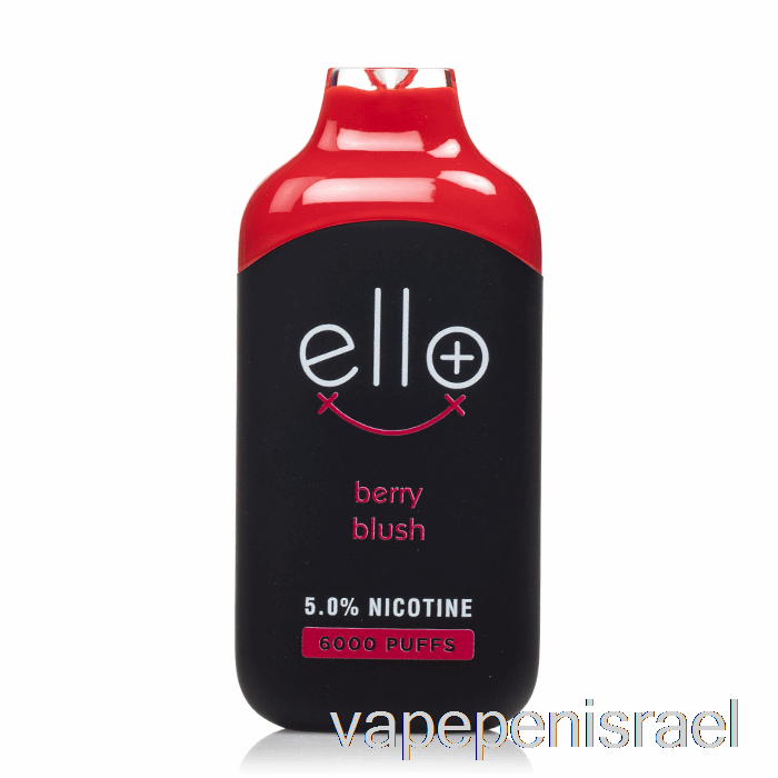 חד פעמי Vape Israel Blvk Ello Plus 6000 קרח סומק ברי חד פעמי